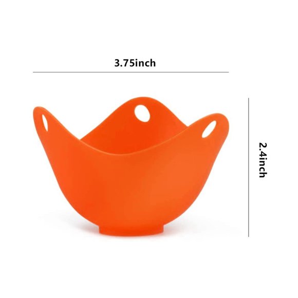 6-Pack: Silicone Egg Poaching Cooking Cups Set - Picture 3 of 5
